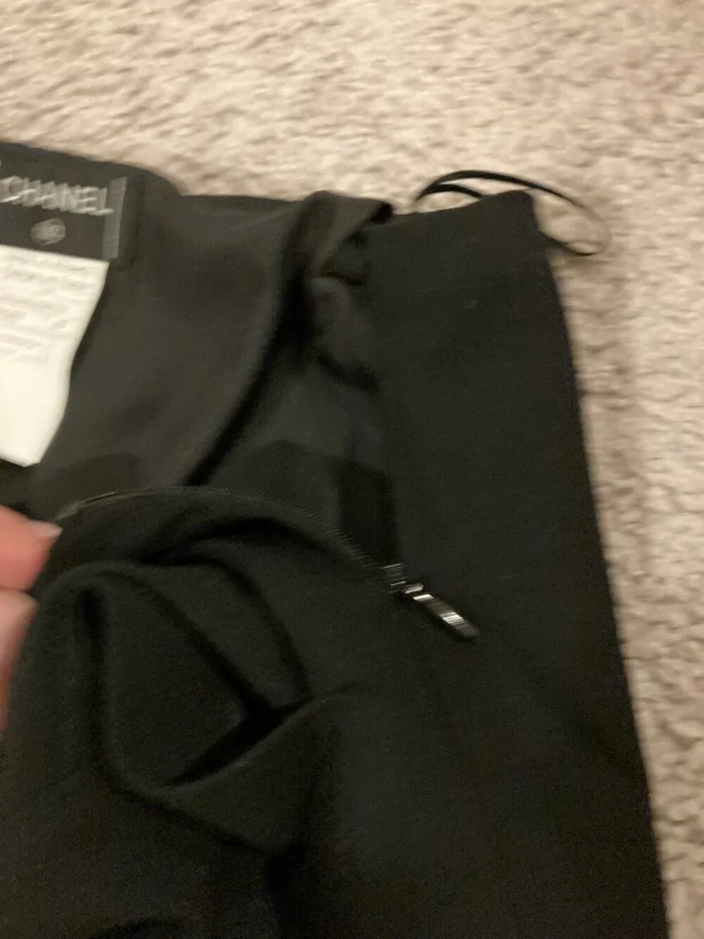 CHANEL Wool/Silk Skirt
